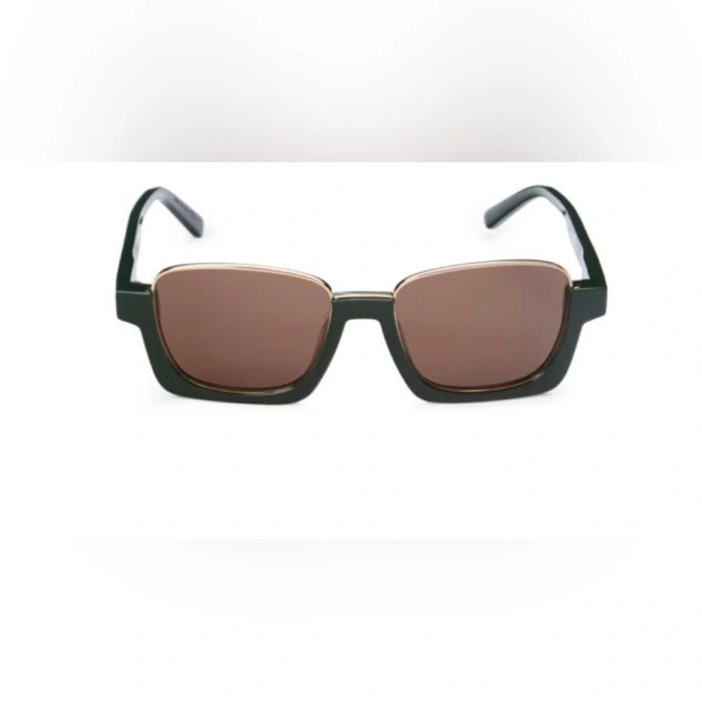 NEW Marni Green 55mm Reverse Clubmaster Sunglasses